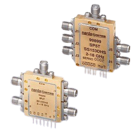Solid State PIN Diode Switches - 2P2T (Transfer) SMA(F) Drop In 2-18 GHz Reflective (Super Slim)